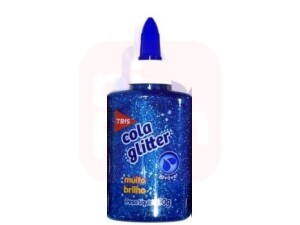 Cola Glitter 90g Azul - Tris
