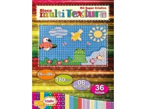 Bloco Multi Textura 36 Folhas 180g - Kit Criativo