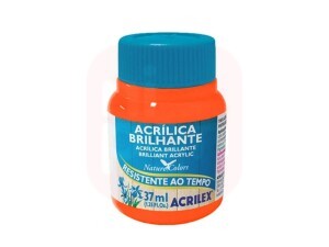 Tinta Acrílica Brilhante 37ml Laranja - Acrilex