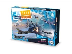 Quebra Cabeça Puzzle Aviões - Brinquedo Pedagógico