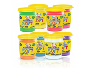 Massa de Modelar Soft Acrilex – 500g (Cores)